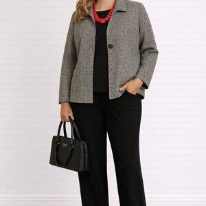 $65 Outfits Includes T shirt, Chico’s Jacket, CJ Banks Pants, purse, necklace.